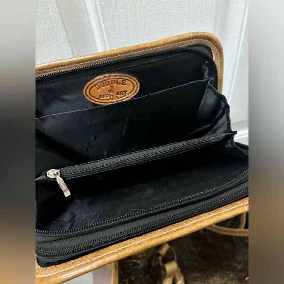 Double J Shoulder Leather Studded Tote Bag & Double Zipper Matching Wallet - Picture 11 of 16